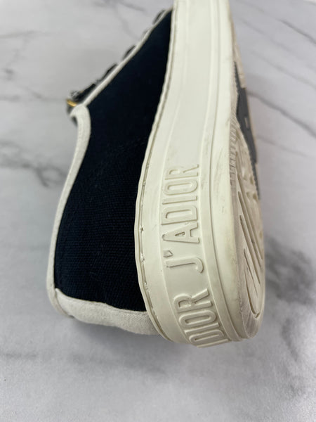 Christian Dior Walk’N’Dior Black Canvas Sneakers Size 37.5