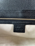 Gucci Black Pebbled Leather Soho Chain Flap Shoulder Bag