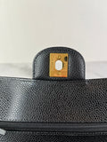 Chanel Small Black Caviar Classic Double Flap Bag