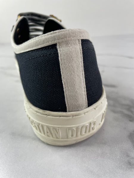 Christian Dior Walk’N’Dior Black Canvas Sneakers Size 37.5