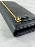 Prada Black Saffiano Flap Wallet