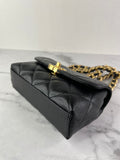 Chanel Mini Black Caviar Chunky Chain Flap Crossbody/Shoulder Bag