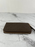 LOUIS VUITTON Monogram Terre Brown Empreinte Zippy Wallet