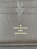 LOUIS VUITTON Monogram Terre Brown Empreinte Zippy Wallet