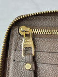 LOUIS VUITTON Monogram Terre Brown Empreinte Zippy Wallet