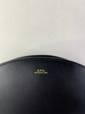 A.P.C. Black Demi Lune Crossbody/Shoulder Bag