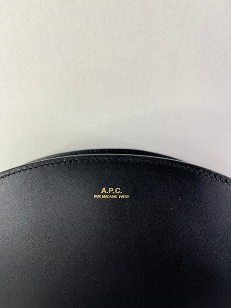 A.P.C. Black Demi Lune Crossbody/Shoulder Bag