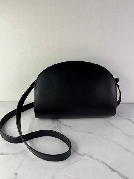 A.P.C. Black Demi Lune Crossbody/Shoulder Bag