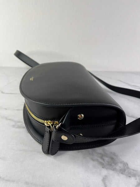 A.P.C. Black Demi Lune Crossbody/Shoulder Bag