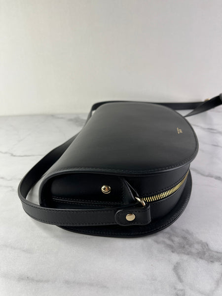 A.P.C. Black Demi Lune Crossbody/Shoulder Bag