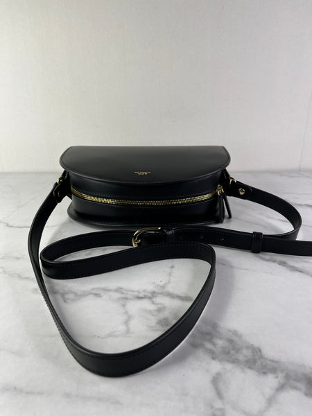 A.P.C. Black Demi Lune Crossbody/Shoulder Bag