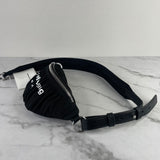 ALEXANDER WANG Black Attica Soft Ruched Nylon Crossbody/Belt Fanny Pack Bag