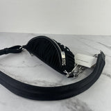 ALEXANDER WANG Black Attica Soft Ruched Nylon Crossbody/Belt Fanny Pack Bag