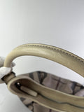 BURBERRY Light Taupe Beige Smoked Check Coated Canvas Brooklyn hobo shoulder bag