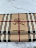 BURBERRY Beige Haymarket Check Coated Canvas Henley Crossbody Bag/Wallet on Chain