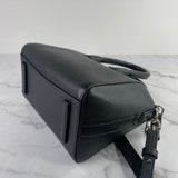 GIVENCHY Black Sugar Leather Mini Antigona Shoulder/Crossbody Bag