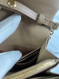 BURBERRY Beige Haymarket Check Coated Canvas Henley Crossbody Bag/Wallet on Chain