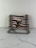 LOUIS VUITTON Pink Zebra Print Epi Leather Louise MM Chain Crossbody/Shoulder Bag