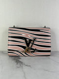 LOUIS VUITTON Pink Zebra Print Epi Leather Louise MM Chain Crossbody/Shoulder Bag