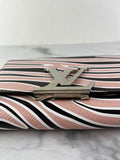 LOUIS VUITTON Pink Zebra Print Epi Leather Louise MM Chain Crossbody/Shoulder Bag