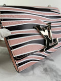 LOUIS VUITTON Pink Zebra Print Epi Leather Louise MM Chain Crossbody/Shoulder Bag