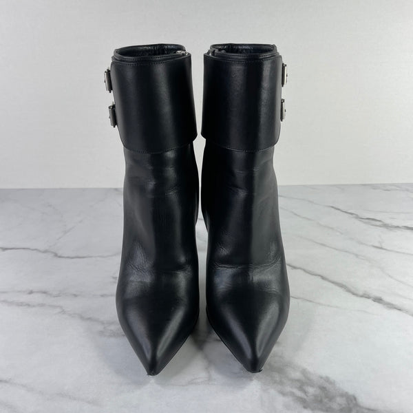 Saint Laurent Black Paris Buckle Boots Size 37