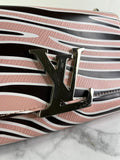 LOUIS VUITTON Pink Zebra Print Epi Leather Louise MM Chain Crossbody/Shoulder Bag
