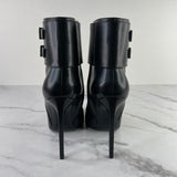 Saint Laurent Black Paris Buckle Boots Size 37