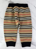 BURBERRY Kids Beige Icon Stripe Jogging Pants Size 18M