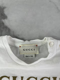 GUCCI Logo Baby White T-shirt Size 12M