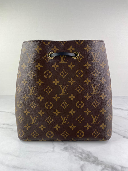 LOUIS VUITTON Monogram NÉONOÉ MM Black Crossbody/Shoulder Bag