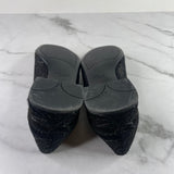 Prada Black Broccato Bouque Loafers Size 37