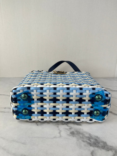 Louis Vuitton Blue Indigo Taurillon Calfskin Guinguette Capucines BB Crossbody/Shoulder Bag