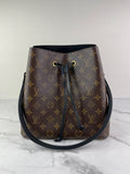 LOUIS VUITTON Monogram NÉONOÉ MM Black Crossbody/Shoulder Bag