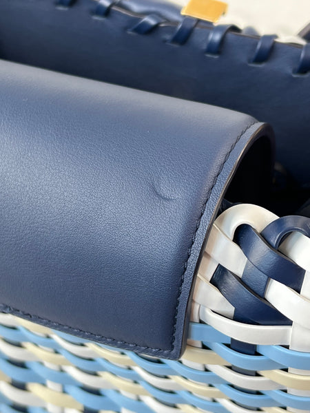 Louis Vuitton Blue Indigo Taurillon Calfskin Guinguette Capucines BB Crossbody/Shoulder Bag
