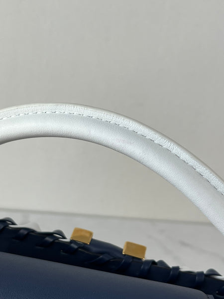 Louis Vuitton Blue Indigo Taurillon Calfskin Guinguette Capucines BB Crossbody/Shoulder Bag