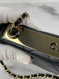 CHANEL Black Lambskin Quilted Trendy CC Wallet On Chain WOC Crossbody/Shoulder Bag