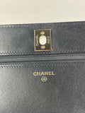 CHANEL Black Lambskin Quilted Trendy CC Wallet On Chain WOC Crossbody/Shoulder Bag