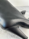 Saint Laurent Black Vanity Softy Calfskin Knee High Boots Size 36