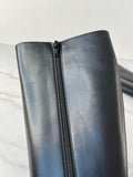 Saint Laurent Black Vanity Softy Calfskin Knee High Boots Size 36