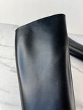 Saint Laurent Black Vanity Softy Calfskin Knee High Boots Size 36