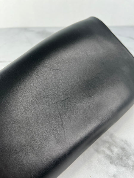 Saint Laurent Black Vanity Softy Calfskin Knee High Boots Size 36