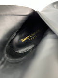 Saint Laurent Black Vanity Softy Calfskin Knee High Boots Size 36