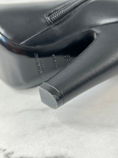 Saint Laurent Black Vanity Softy Calfskin Knee High Boots Size 36