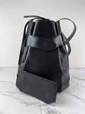 LOUIS VUITTON Black Epi Sac D’epaule GM Shoulder Bag
