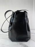 LOUIS VUITTON Black Epi Sac D’epaule GM Shoulder Bag