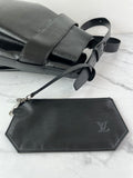 LOUIS VUITTON Black Epi Sac D’epaule GM Shoulder Bag