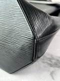 LOUIS VUITTON Black Epi Sac D’epaule GM Shoulder Bag