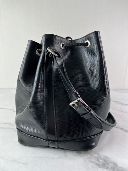LOUIS VUITTON Black Epi Leather Petit Noe Shoulder Bag