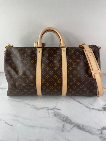 LOUIS VUITTON Monogram Keepall Bandoulière 50